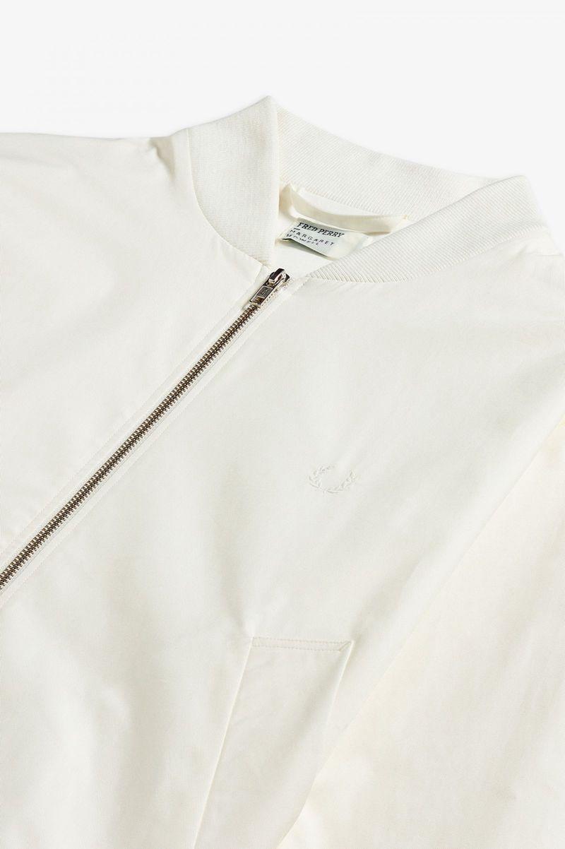 White Fred Perry SJ6000 Men's Jackets | PH 1248HAPK